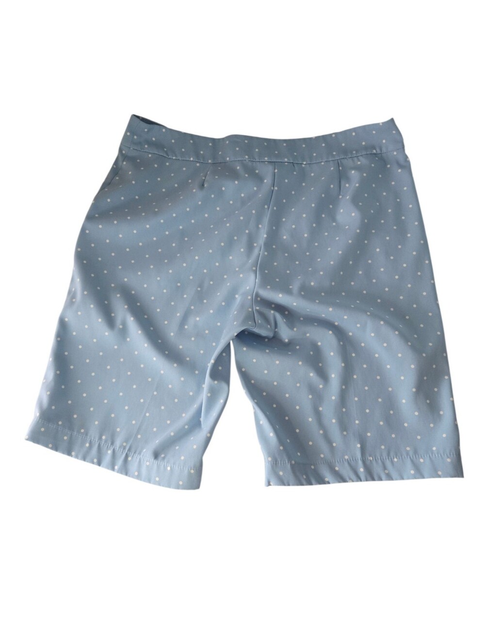 Izod Golf Light Blue & White Ladies Bermuda Golf Shorts Lightweight Size 12 - Picture 8 of 9